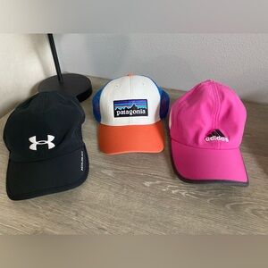 Hat bundle . Patagonia,  under armour and adidas